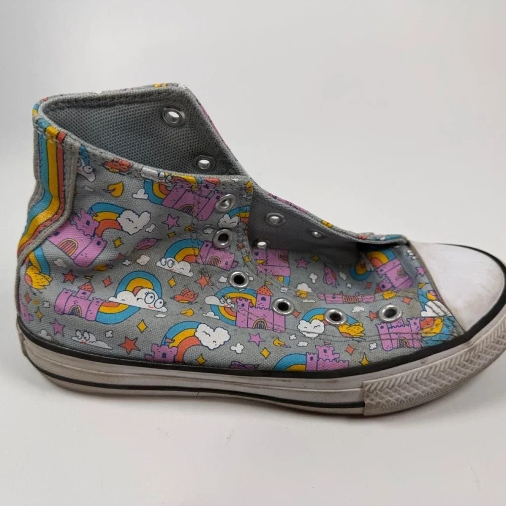 Converse Chuck Taylor All Star Hightop Rainbow Castles Shoes Size Youth 1